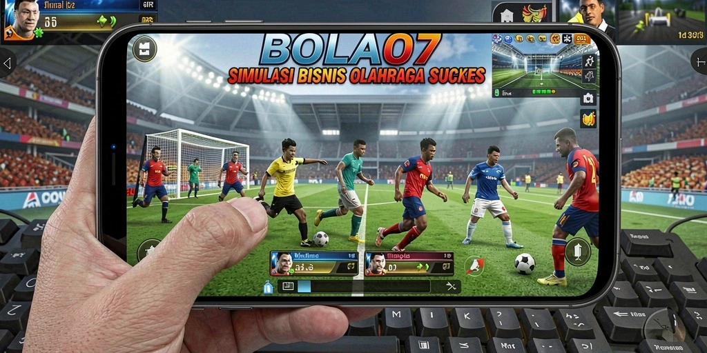 Tampilan gameplay menarik dari BOLA07 yang menampilkan manajemen klub.