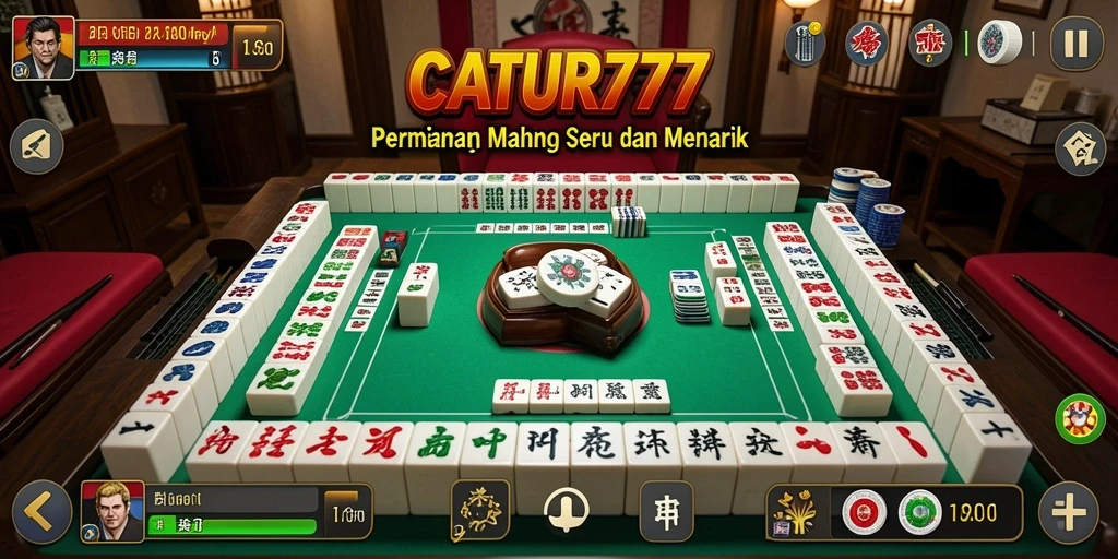 Tampilan gameplay seru dari CATUR777 di Mahjong.