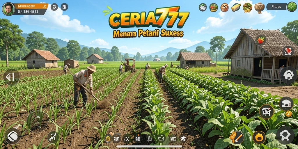 Tampilan gameplay CERIA777 yang asyik dan penuh warna.