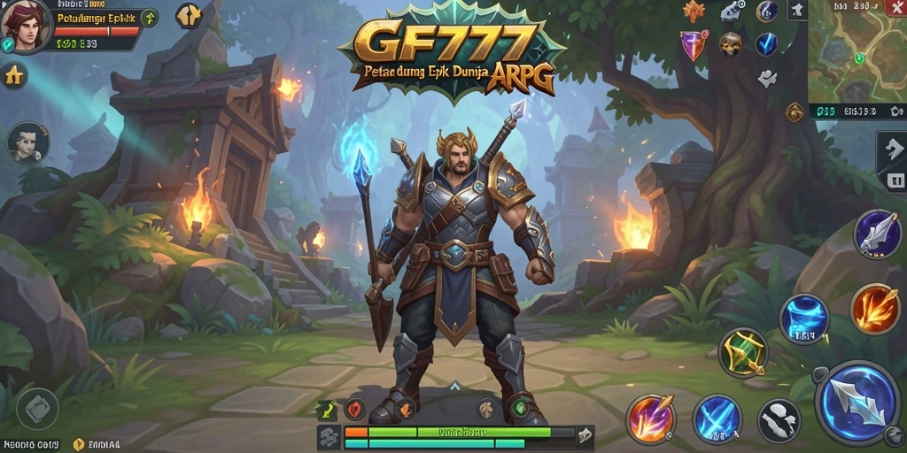 Tampilan gameplay ARPG menarik dan penuh aksi di GF777.