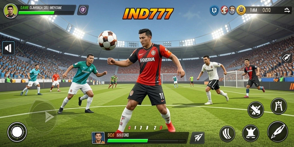 Tangkapan layar IND777 menunjukkan gameplay dinamis dan menantang dalam olahraga.