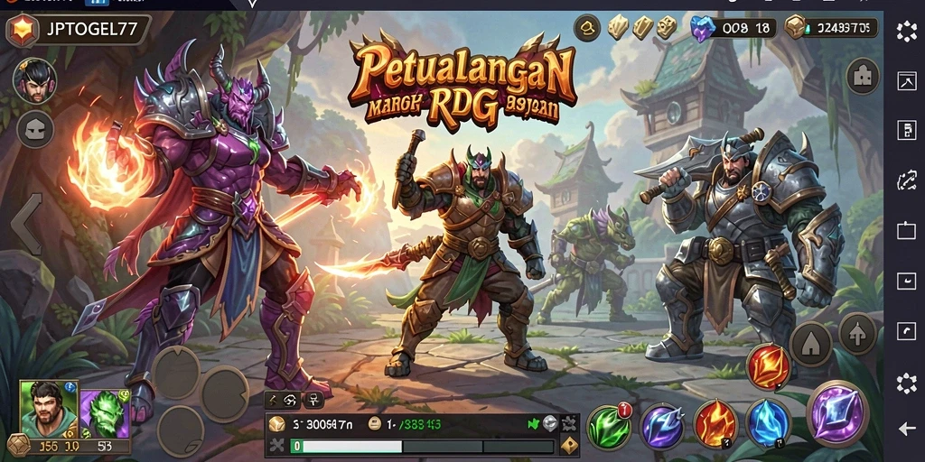 Tampilan gameplay JPTOGEL77 yang mendebarkan dan penuh aksi.