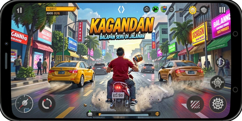 Tampilan gameplay KAGANDAN yang mendebarkan dan menarik.