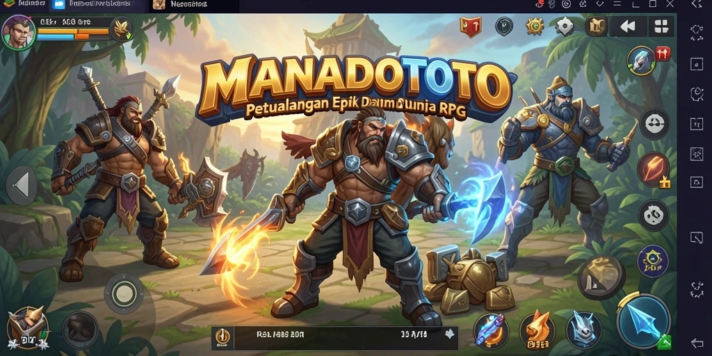 Tampilan grafis menakjubkan dari gameplay MANADOTOTO.
