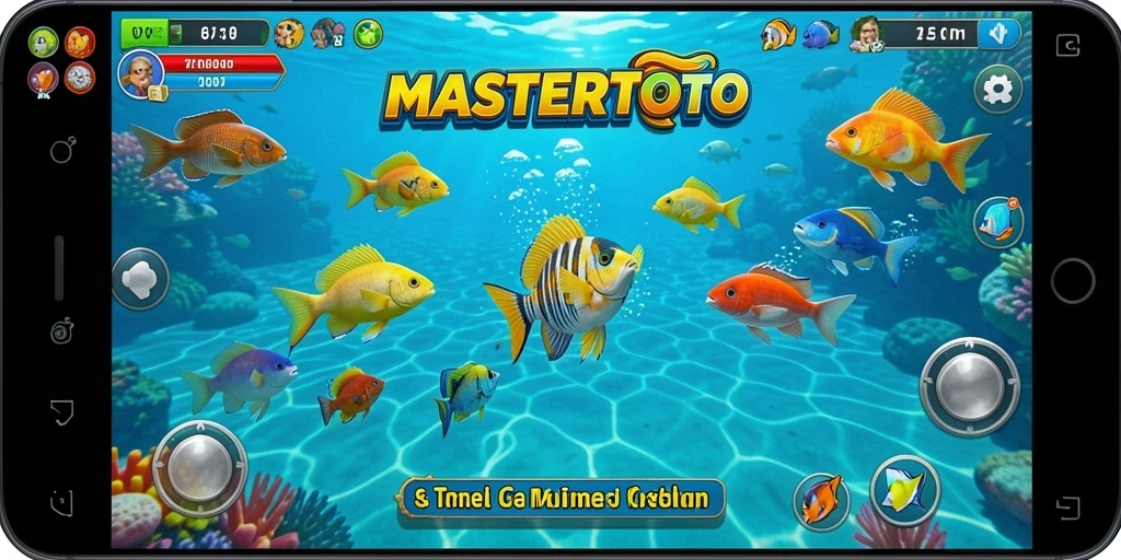 Tangkapan layar utama MASTERTOTO menampilkan aksi seru dalam permainan Tembak Ikan.