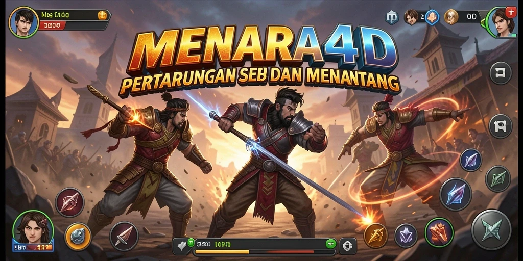 Tampilan gameplay MENARA4D yang mendebarkan dan penuh aksi.