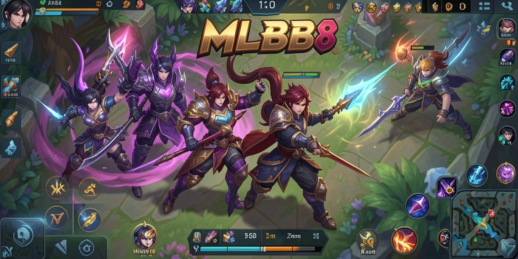 Screenshot MLBB8 menampilkan aksi pertarungan seru dalam game MOBA.