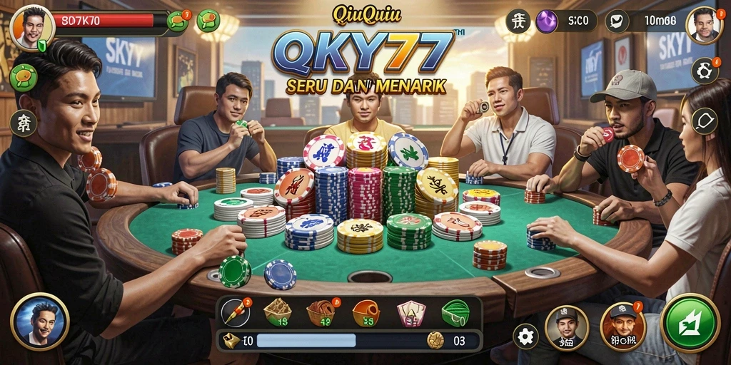 Tampilan gameplay QiuQiu yang seru di SKY77.