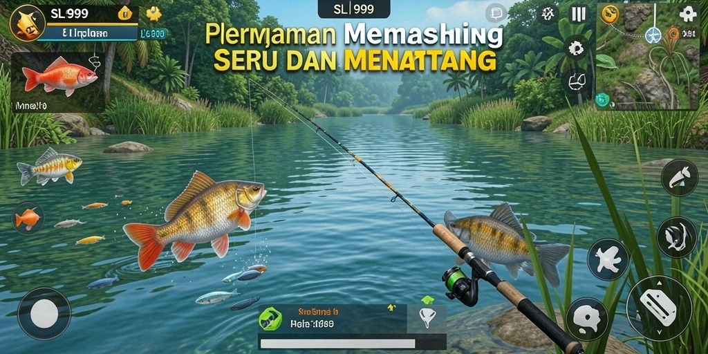 Tampilan gameplay SL999 dengan pengalaman memancing yang mendebarkan.