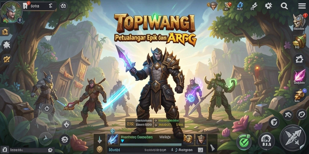 Tangkapan layar gameplay menarik dari TOPIWANGI