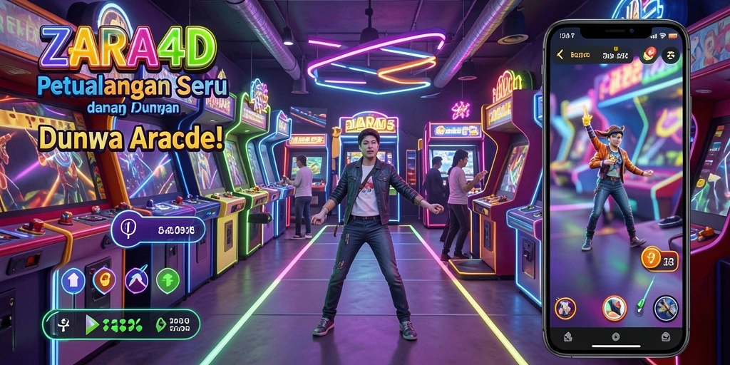 Tampilan utama gameplay ZARA4D yang penuh warna dan menantang.